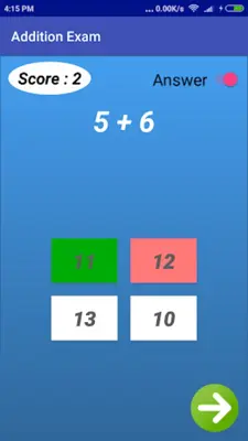 Addition Tables android App screenshot 1