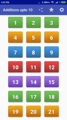 Addition Tables android App screenshot 6